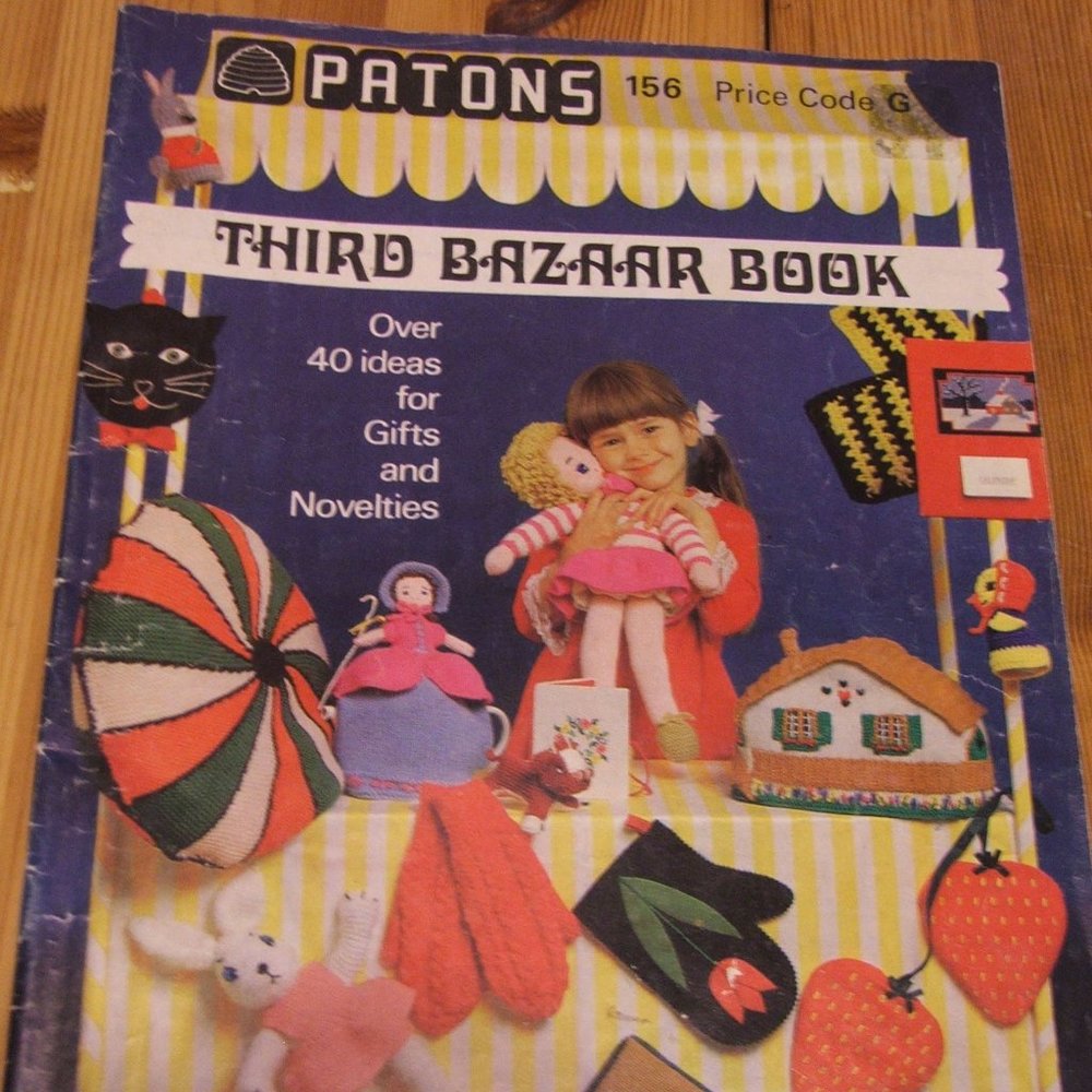 PATONS Third Bazaar Book 40 Ideas for Toys & Novelties Vintage (#882)